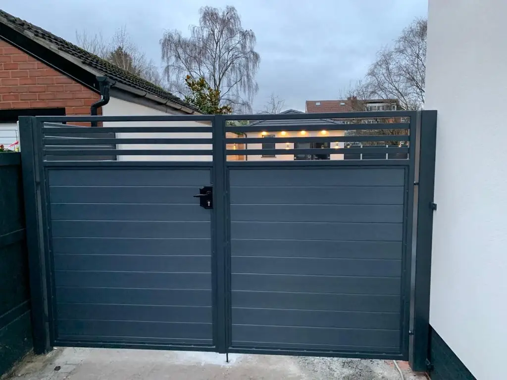 Low-Maintenance Aluminium Double Gates