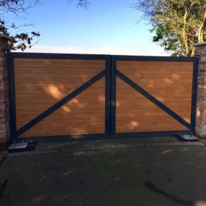 Composite driveway gates